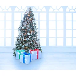 Décoration électrique en forme de cadeau 36 LED Ø18 cm x3-Gifi