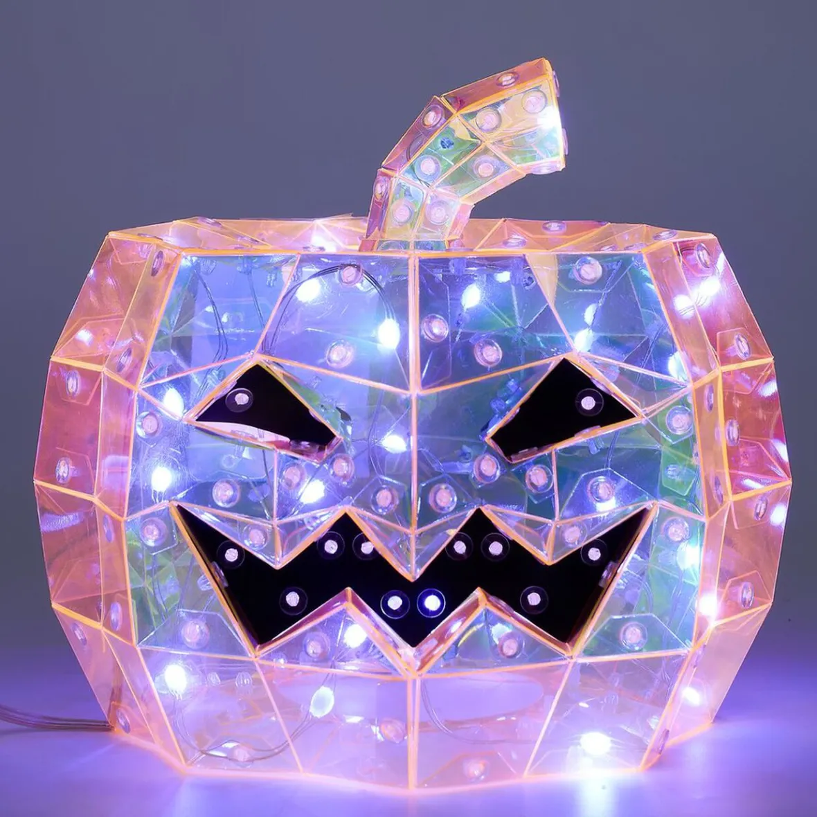 Décoration lumineuse Halloween LED USB tête de citrouille Ø20xH17cm-Gifi Best