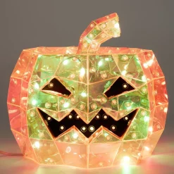 Décoration lumineuse Halloween LED USB tête de citrouille Ø20xH17cm-Gifi Best