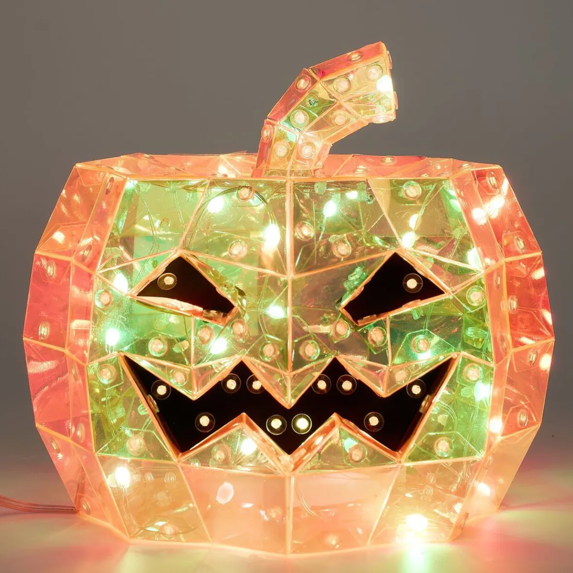 Décoration lumineuse Halloween LED USB tête de citrouille Ø20xH17cm-Gifi Best