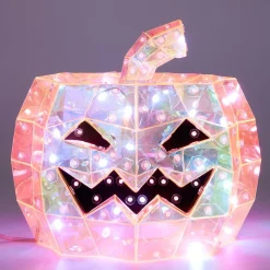 Décoration lumineuse Halloween LED USB tête de citrouille Ø20xH17cm-Gifi Best