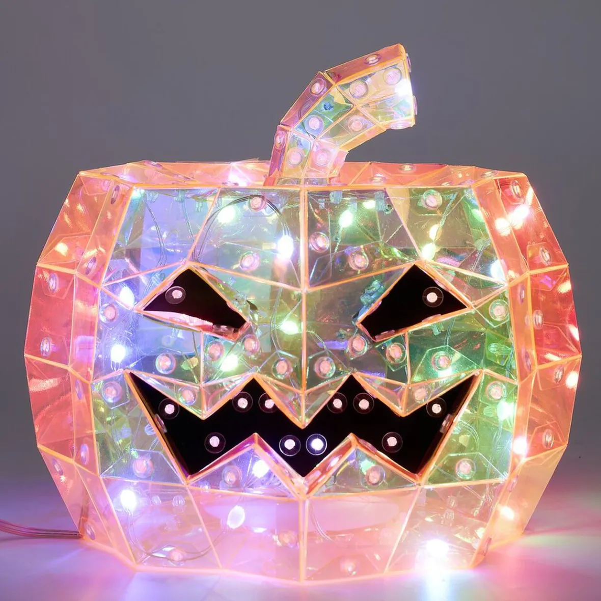 Décoration lumineuse Halloween LED USB tête de citrouille Ø20xH17cm-Gifi Best