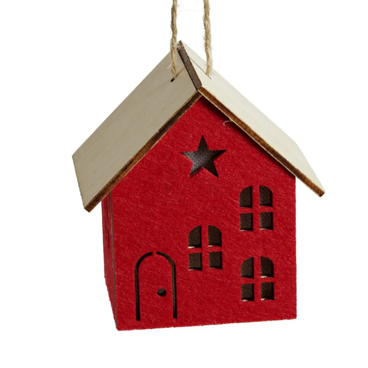 Décoration lumineuse maison de Noël à piles - 3 coloris-Gifi Clearance