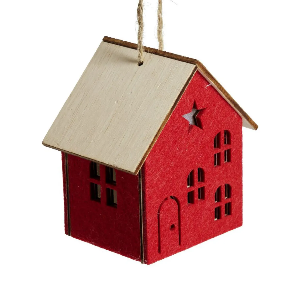 Décoration lumineuse maison de Noël à piles - 3 coloris-Gifi Clearance