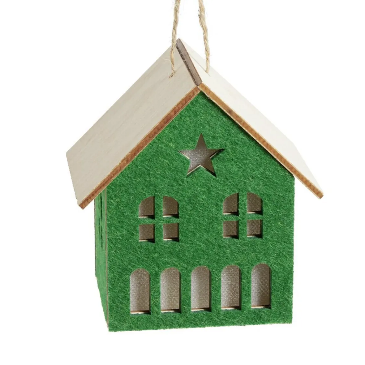 Décoration lumineuse maison de Noël à piles - 3 coloris-Gifi Clearance