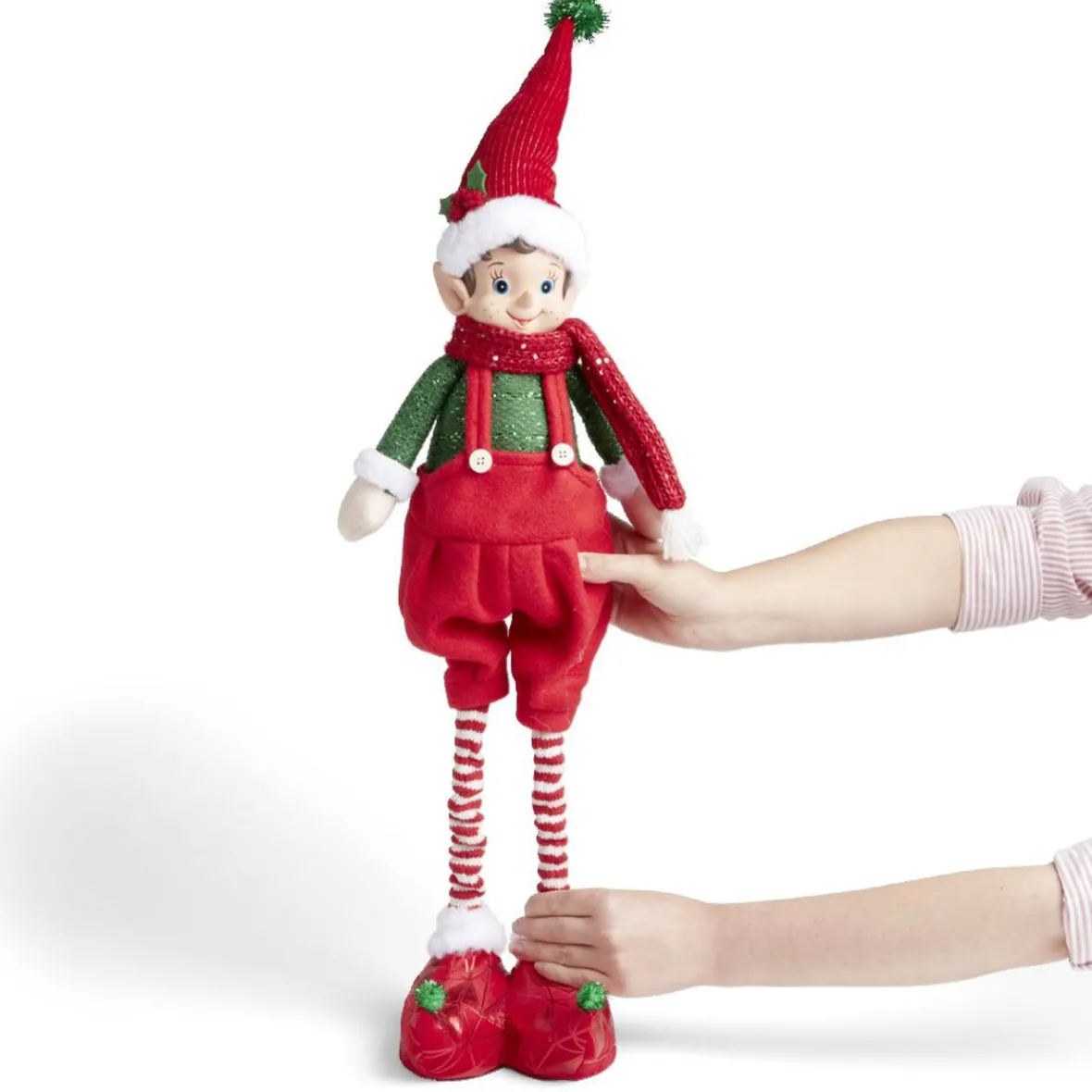 Décoration lutin farceur jambes extensibles H80cm-Gifi Discount