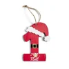 Décoration "Mon 1er Noël" à suspendre en bois chiffre 1 rouge H10cm-Gifi Sale