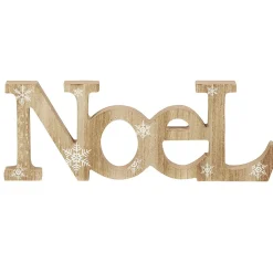 Décoration Mot "Noël" à poser mdf motif flocon blanc-Gifi Best