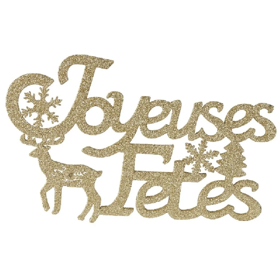 Décoration murale lettrage doré pailleté-Gifi Outlet