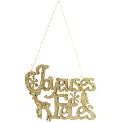 Décoration murale lettrage doré et pailleté-Gifi Clearance