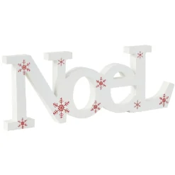 Décoration NOEL à poser blanche-Gifi