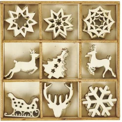 Décoration Noël bois x36-Gifi