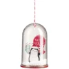 Décoration Noël cloche à suspendre avec personnage bois H.9,5 cm-Gifi Discount