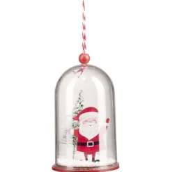 Décoration Noël cloche à suspendre avec personnage bois H.9,5 cm-Gifi Discount