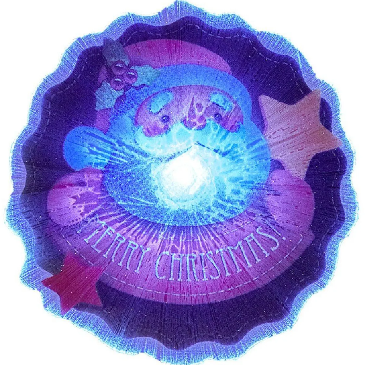 Décoration noël de fenêtre lumineuse 1LED, pvc-Gifi Online