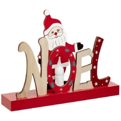 Décoration Noël lumineuse en bois-Gifi Discount