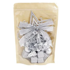 Décoration Noël paillette x24 - argenté/doré/rouge-Gifi Clearance