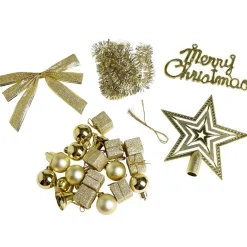 Décoration Noël paillette x24 - argenté/doré/rouge-Gifi Clearance