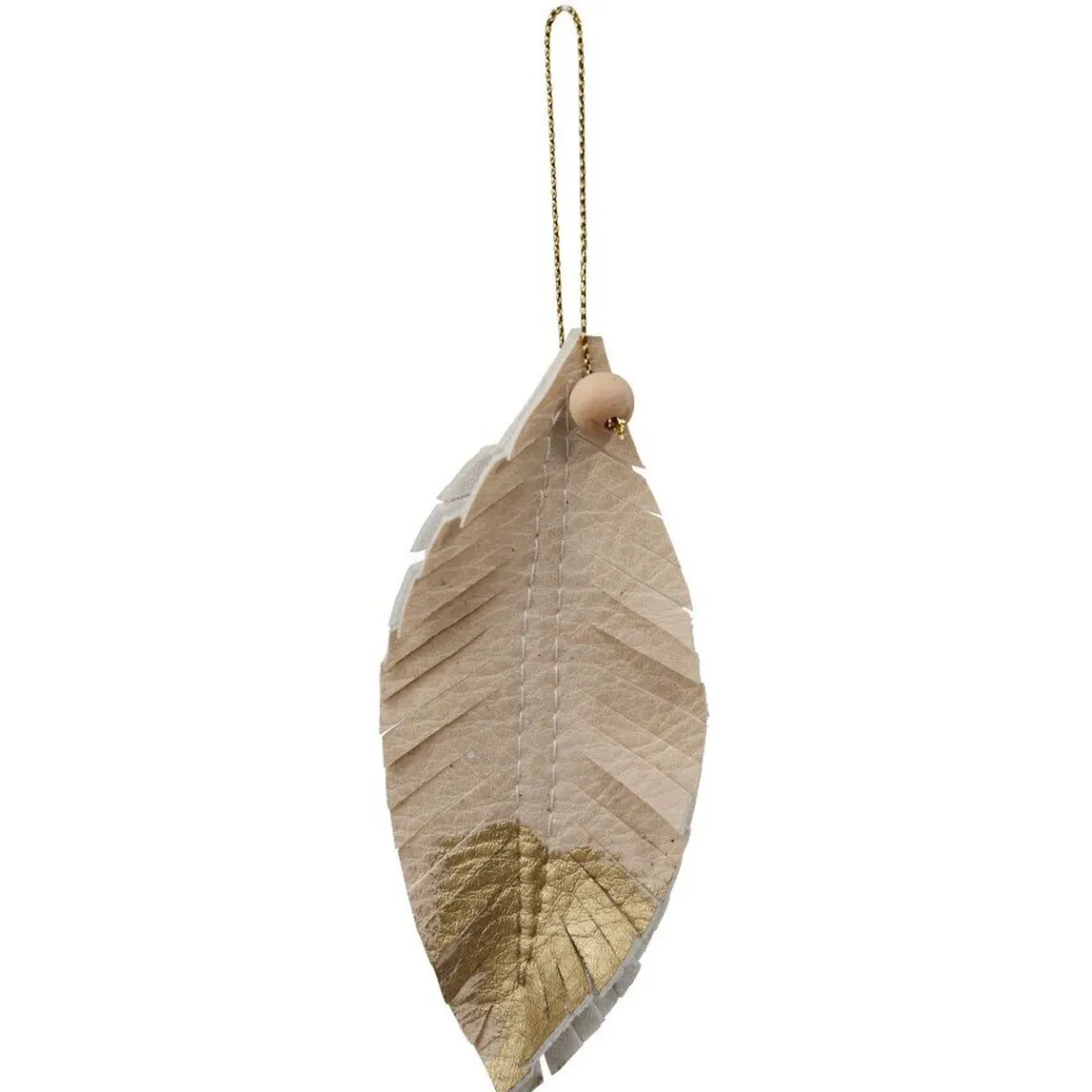 Décoration plume à bout doré à suspendre-Gifi Hot