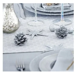 Décoration Pomme de pin argent à poser x 12-Gifi Online