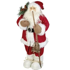 Décoration père noel a poser rouge et blanc-Gifi Hot