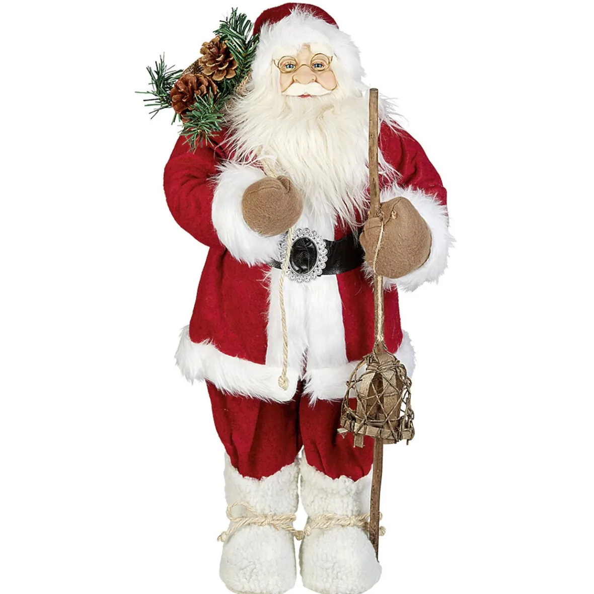 Décoration père noel a poser rouge et blanc-Gifi Hot