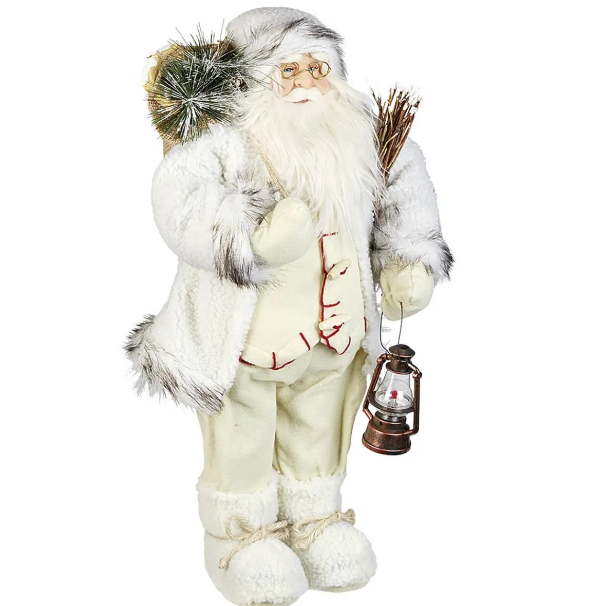 Décoration père noel a poser rouge et blanc-Gifi Hot