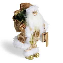 Décoration Père Noël à poser doré H30cm-Gifi Best