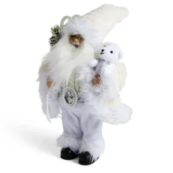Décoration Père Noël à poser blanc H30cm-Gifi