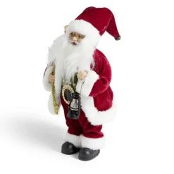 Décoration Père Noël à poser rouge H30cm-Gifi Outlet