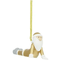 Décoration Père Noël Yoga à suspendre-Gifi Discount