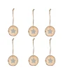 Décoration rondin de bois Noël x6-Gifi Online