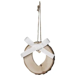 Décoration rondin en bois à motif à suspendre Ø 7 cm-Gifi Hot