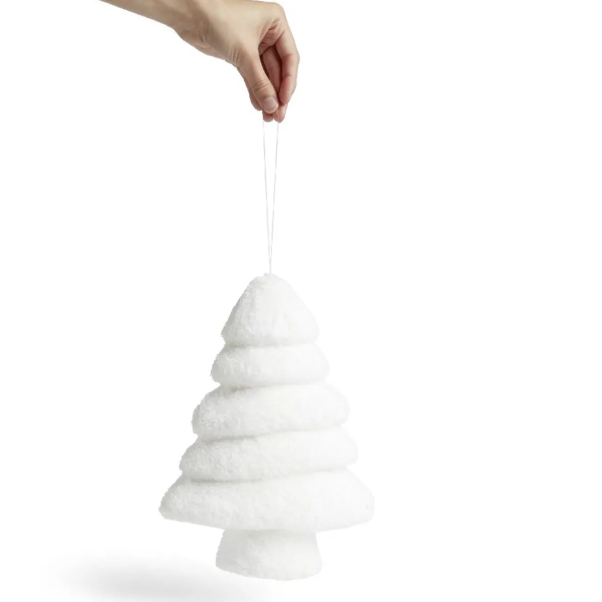 Décoration sapin de Noël blanc-Gifi