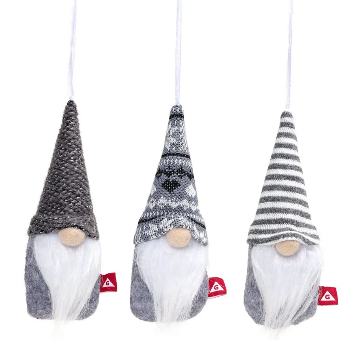 Décoration sapin de Noël gnome x3 à suspendre - 3 modèles-Gifi Best