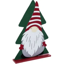 Décoration sapin en bois avec pain d'épice ou gnome H50cm-Gifi Hot