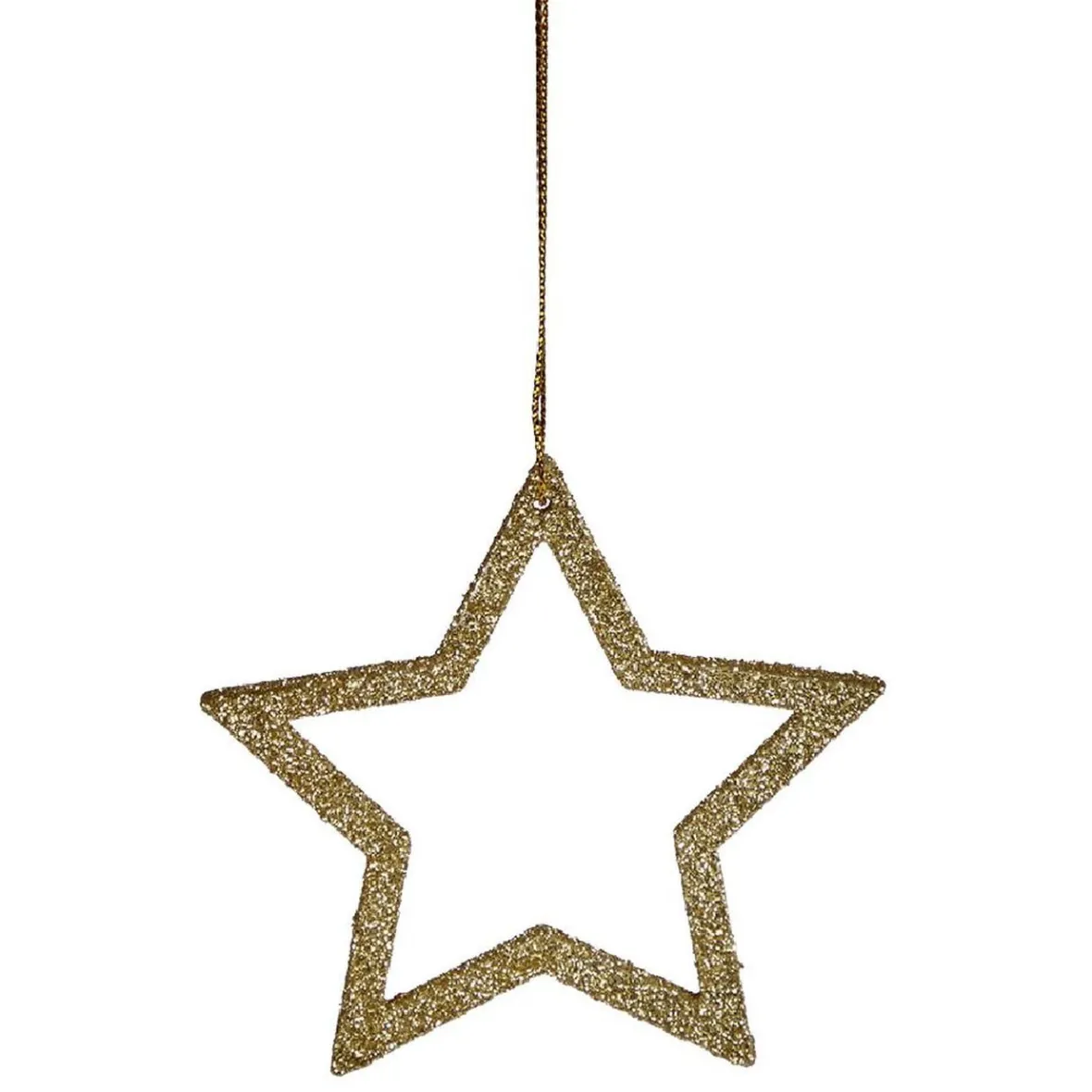 Décoration sapin Noël à suspendre étoile/sapin/boule doré x6-Gifi New