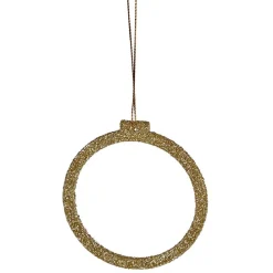 Décoration sapin Noël à suspendre étoile/sapin/boule doré x6-Gifi New