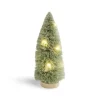 Décoration sapin vert lumineux LED blanc chaud H24cm à piles-Gifi Hot