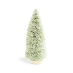 Décoration sapin vert lumineux LED blanc chaud H24cm à piles-Gifi Hot