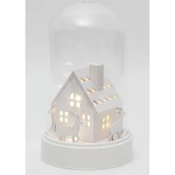 Décoration sous cloche blanche 3 LED-Gifi