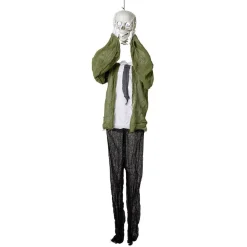 Décoration squelette suspendu animé Halloween-Gifi New