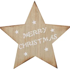 Décoration étoile Noël en bois à poser Merry Christmas-Gifi Best