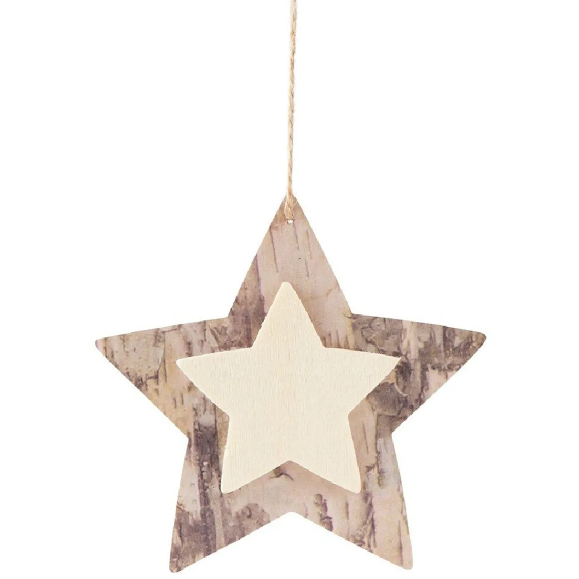 Décoration étoile sapin de Noël à suspendre naturelle-Gifi Hot