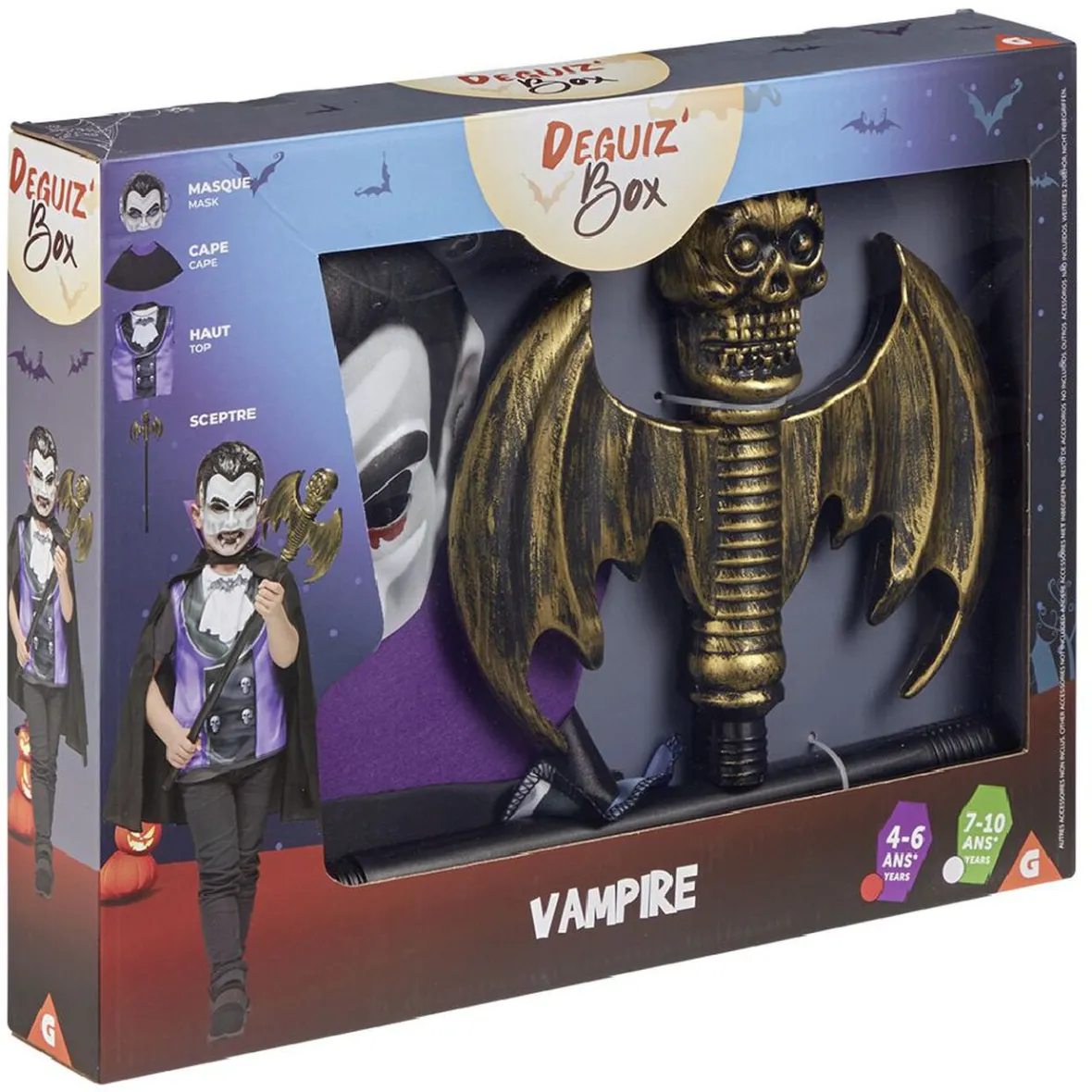 Deguiz'box enfant Halloween vampire 4/6 ans-Gifi Hot