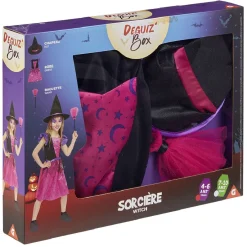 Deguiz'box enfant Halloween sorcière 4/6 ans-Gifi Discount