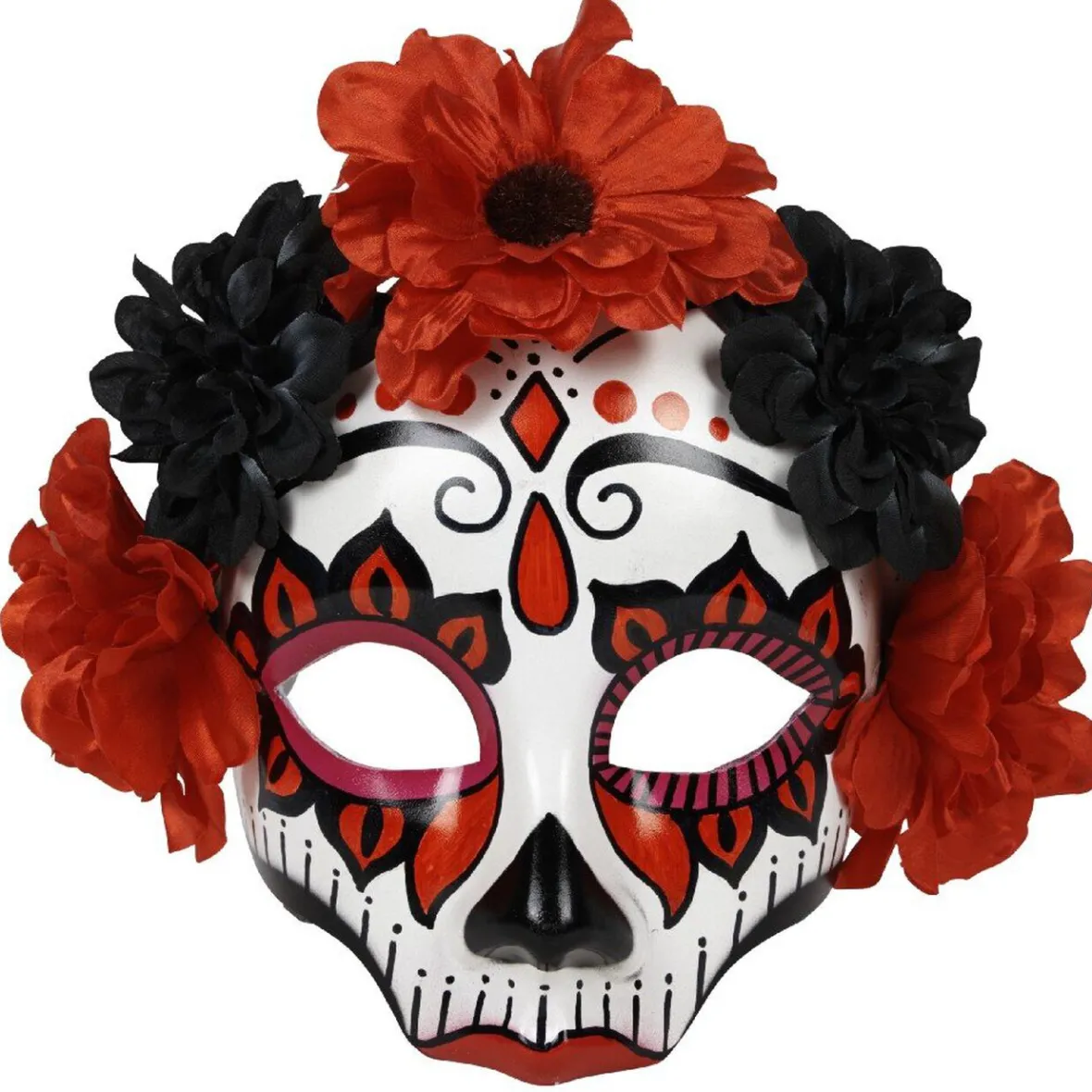 Demi masque fleur Day of dead-Gifi Best