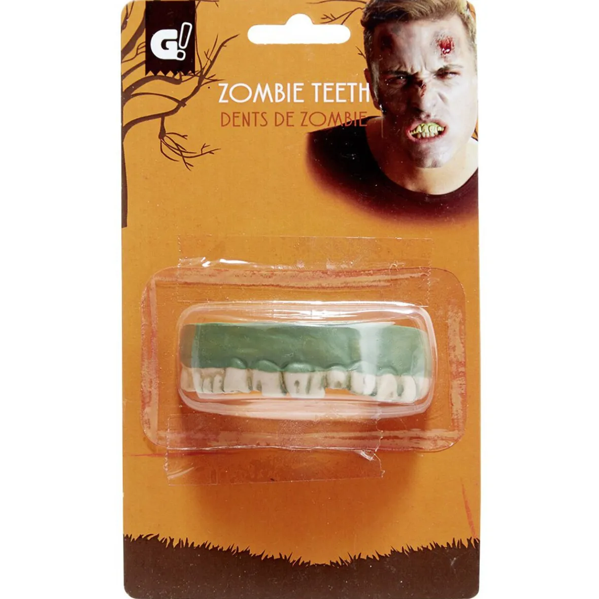 Dentier zombie vert et blanc-Gifi Sale