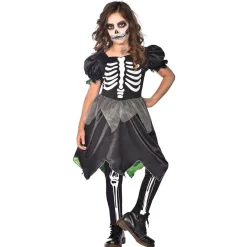 Déguisement 4/6 ans réversible fille squelette/fée-Gifi Online