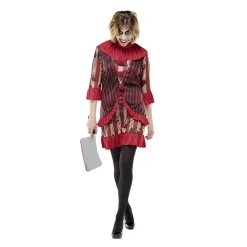 Déguisement adulte clown ensanglanté robe Halloween taille L-Gifi Discount
